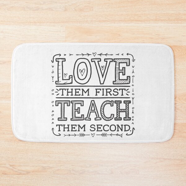 Item preview, Love Them First Teach Them Second Teacher Valentines designed and sold by AniArtPL.