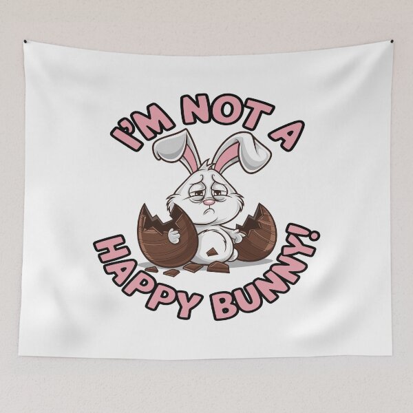 Item preview, Sad Easter Bunny with Broken Eggs designed and sold by JPees.