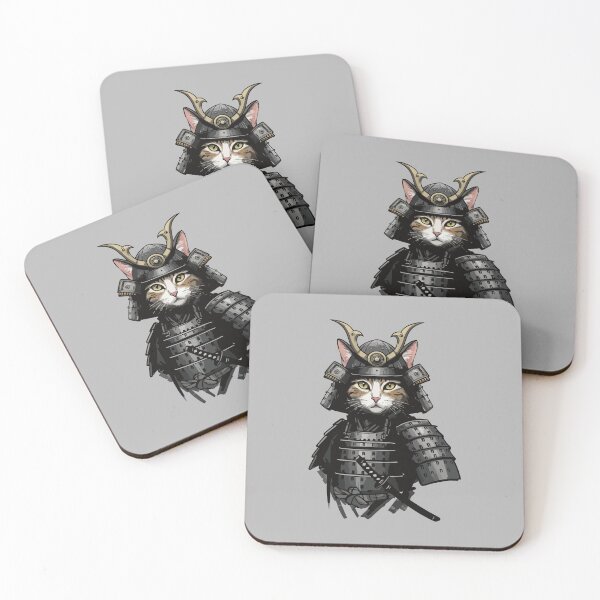 Artikelvorschau, japanische Samurai-Katze entworfen und verkauft von wi geon.
