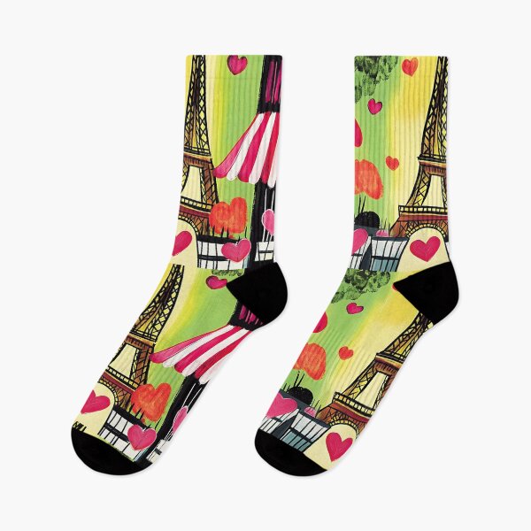 Item preview, Fall in Love with Whimsical Paris - Eiffel Tower, Parisian Streets and Floating Hearts Under a Valentine Sky designed and sold by OlfactoART Studio.