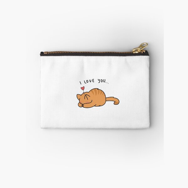 Item preview, Cute Orange Cat I Love You designed and sold by LiberumAqua.
