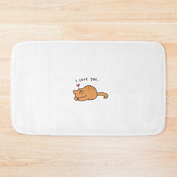 Item preview, Cute Orange Cat I Love You designed and sold by LiberumAqua.