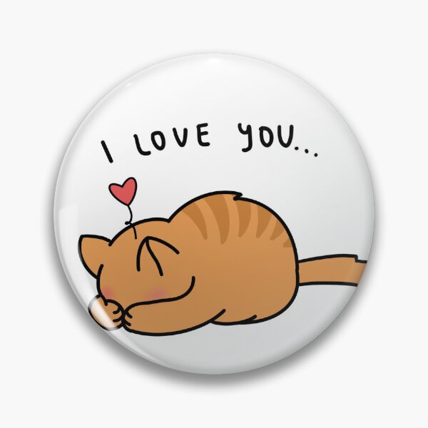 Item preview, Cute Orange Cat I Love You designed and sold by LiberumAqua.