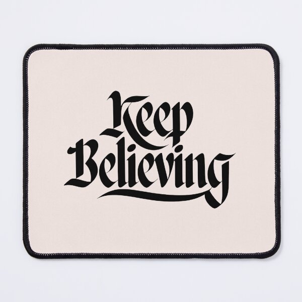 Item preview, Keep Believing Calligraphy Bible Verses Christian Faith Art designed and sold by KnitLuv.