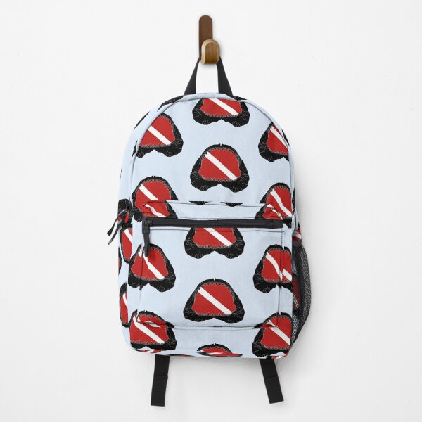 Item preview, SCUBA DIVE FLAG GREAT WHITE JAWS-black designed and sold by BEATRIZ ABAITUA.