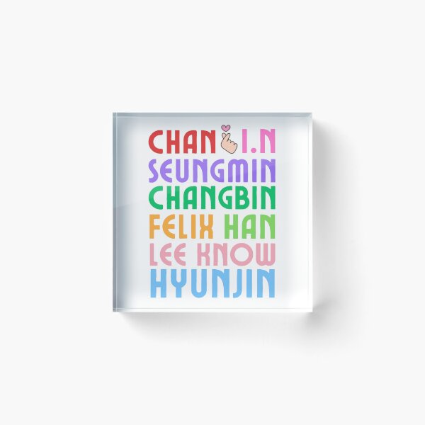 Item preview, SKZ OT8 Colorful Names designed and sold by Hyunnibear.