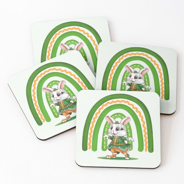 Item preview,  Rabbit in a green irish suit, Feis, Oireachtas, Ghillies,St Patricks Day,  Cute Rabbit in Green, Irish Dancer, Kiss Me im Irish designed and sold by KolorellaS.