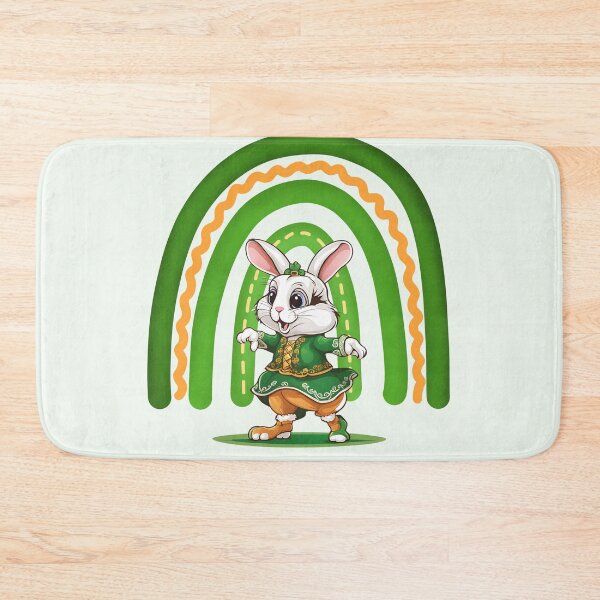 Item preview,  Rabbit in a green irish suit, Feis, Oireachtas, Ghillies,St Patricks Day,  Cute Rabbit in Green, Irish Dancer, Kiss Me im Irish designed and sold by KolorellaS.