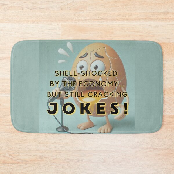 Item preview, Egg Crisis 2025 - Shell-shocked... yet cracking JOKES! designed and sold by nature. electrified..