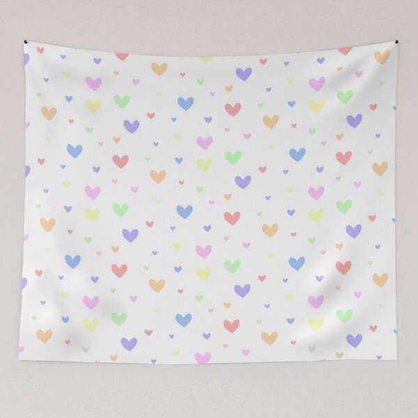 Item preview, Rainbow Hearts Pastel designed and sold by Aesthetic Crew.