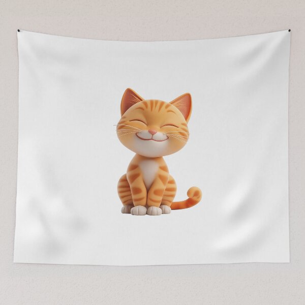Item preview, A cute cat is smiling happily. designed and sold by Happy Shop.