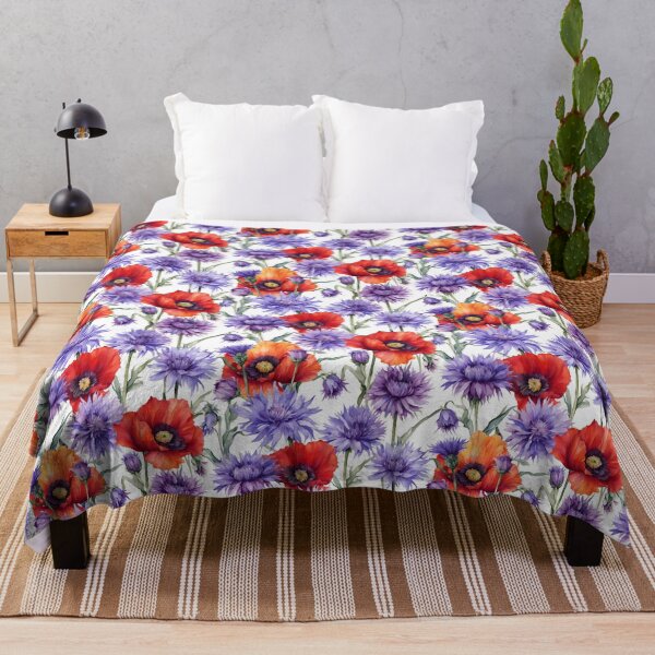 Item preview, Cornflowers Poppies designed and sold by Tina Veenstra.