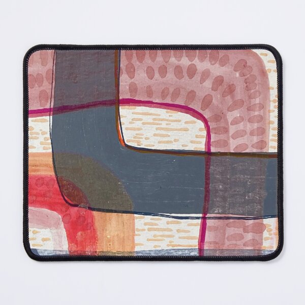 Item preview, Abstraction in blue and red designed and sold by Maria Santos Prieto.