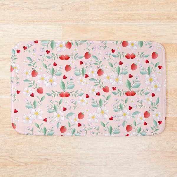 Item preview, Lovely pattern of flowers, strawberries and hearts. Very romantic. designed and sold by Sandra Brezina.