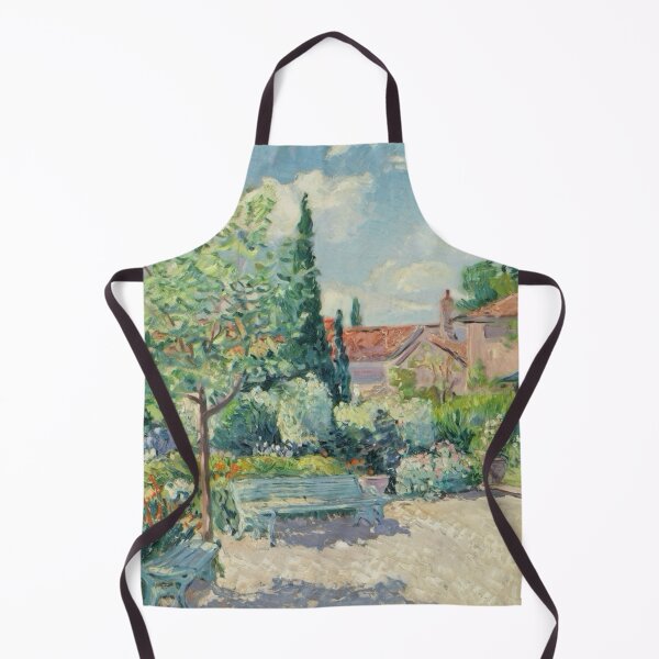Aperçu de l'œuvre Peinture de jardin impressionniste | Paysage serein du sud de la France créée et vendue par CARRAANN.