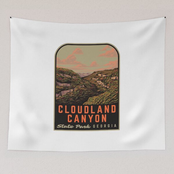 Item preview, Cloudland Canyon State Park Georgia Retro designed and sold by HalpinDesign.