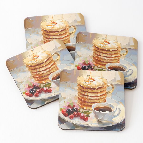 Artikelvorschau, Stillleben mit Pfannkuchen und Kaffee entworfen und verkauft von TheArtistOf2022.