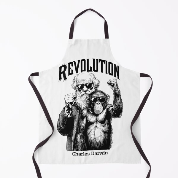 Item preview, Charles Darwin Evolution Revolution Funny Monkey Protest designed and sold by GrandeDuc.