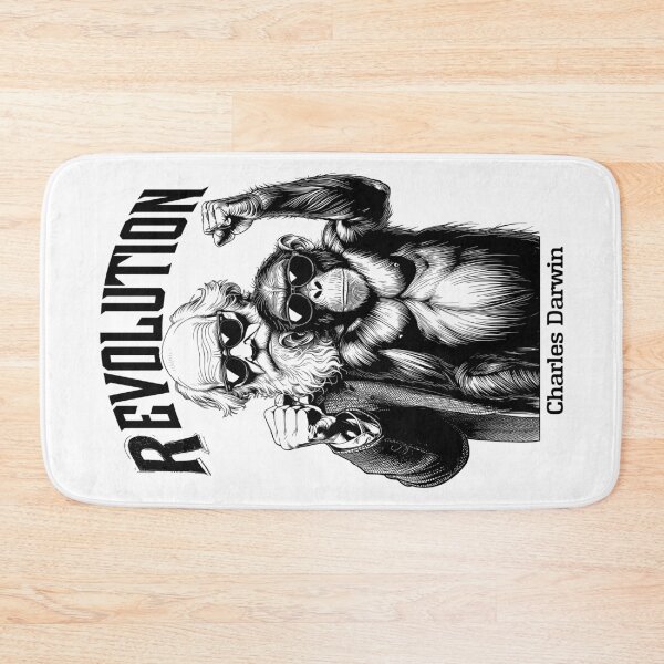 Item preview, Charles Darwin Evolution Revolution Funny Monkey Protest designed and sold by GrandeDuc.