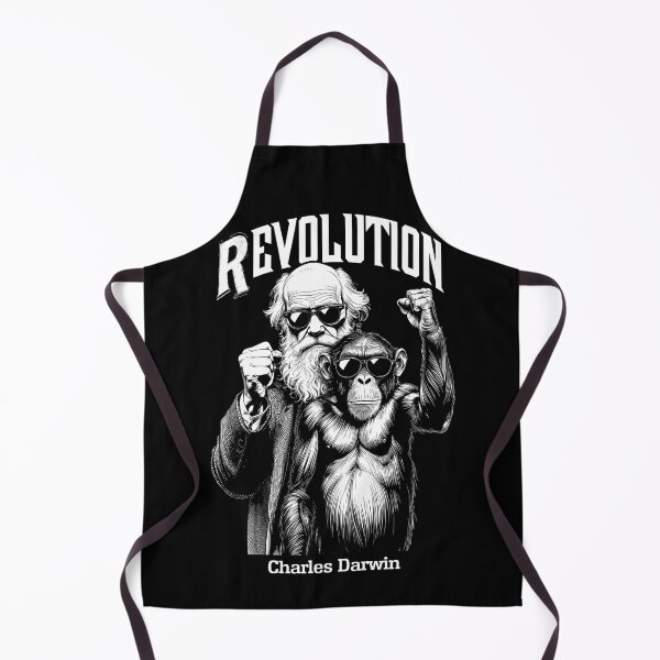Item preview, Charles Darwin Evolution Revolution Funny Monkey Protest designed and sold by GrandeDuc.