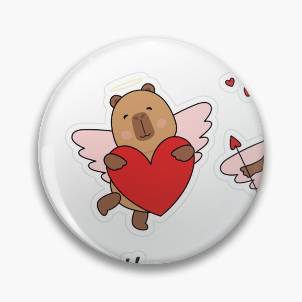Item preview,  valentine's day, valentine's day, capybara in love designed and sold by m-litomirskaya.