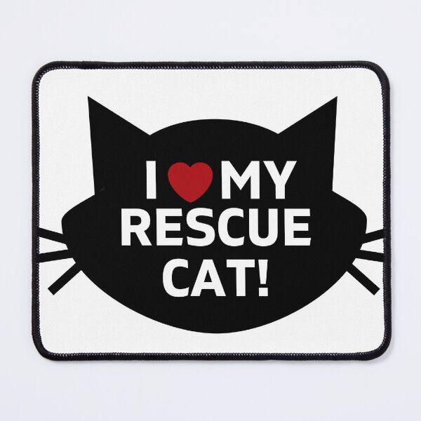 Item preview, STICKER_I love my rescue cat designed and sold by quinnhopp.