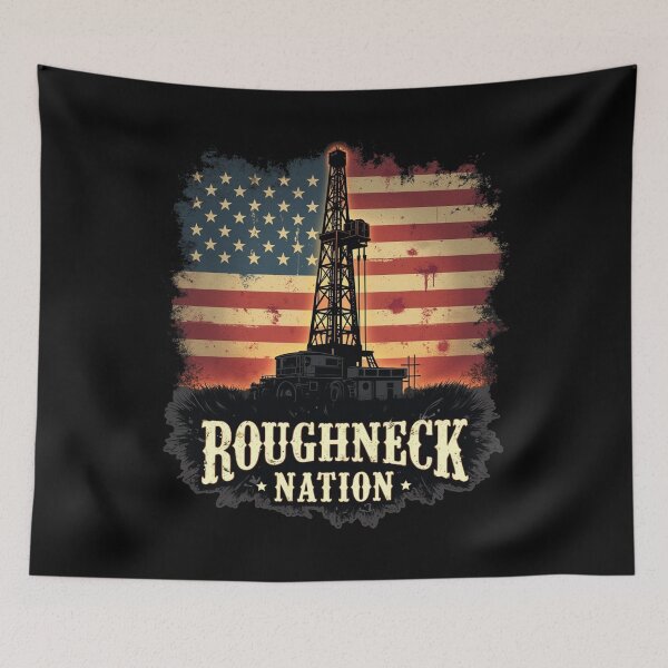 Item preview, Roughneck Nation Oilfield American Worker designed and sold by Blok45.