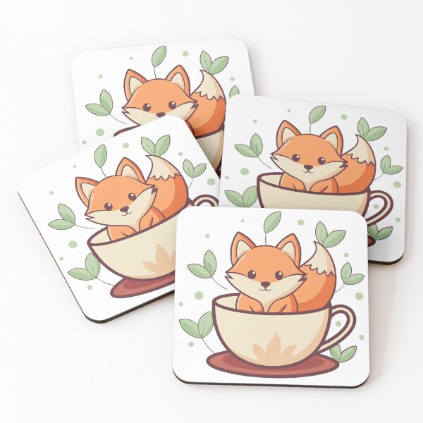 Item preview, Cozy Teacup Fox in Pastel Hues designed and sold by omerfdln34.