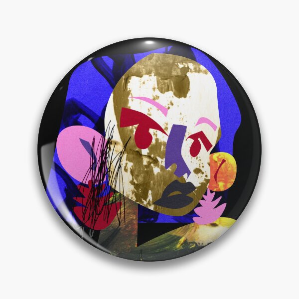 Item preview, Colores de la emoción. Retrato abstracto femenino – Arte collage designed and sold by coshe.