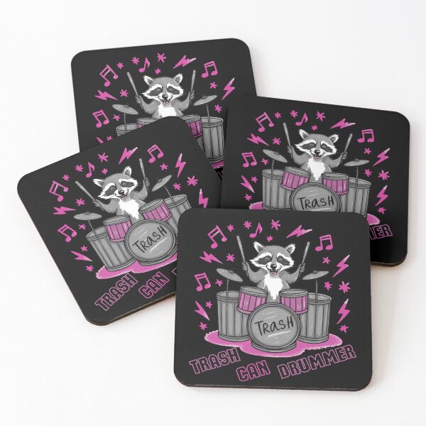 Item preview, Raccoon Drummer. Animal Drummer designed and sold by I-wanna-T-shirt.