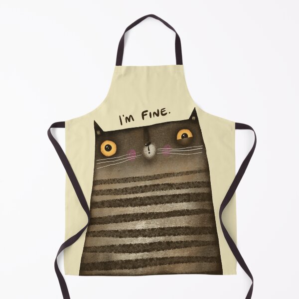 Item preview, I'm Fine Twitchy Tabby Cat designed and sold by poket.piktures.