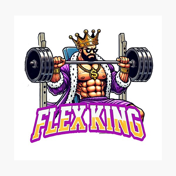 Item preview, Flex King Exclusive – Power, Style, and Hustle designed and sold by The Killer's Palette.