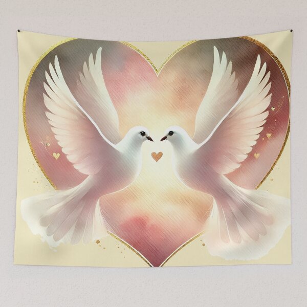 Item preview, "A Symbol of Love: Two Doves in Harmony" designed and sold by Kriebelt.