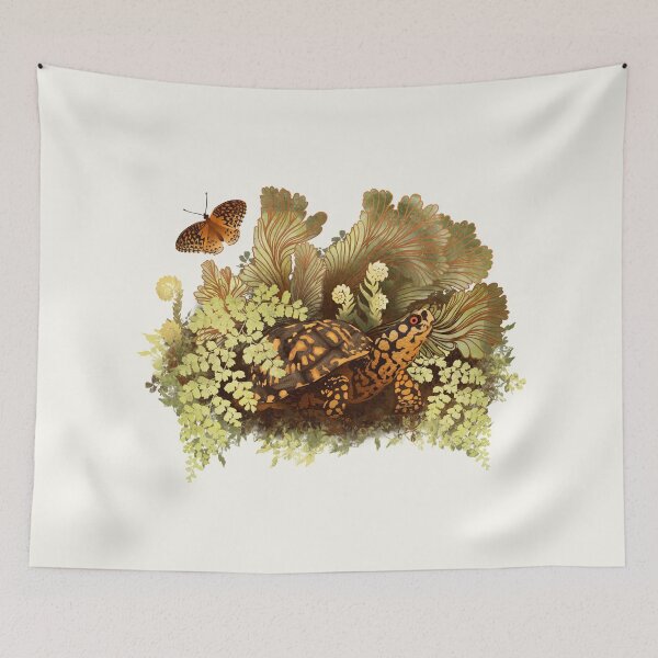 Item preview, Box Turtle and Butterfly designed and sold by awanderingsoul.