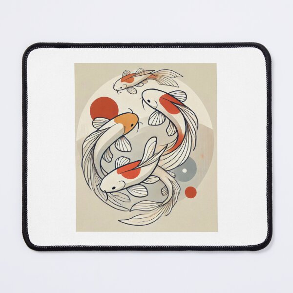 Item preview, Koi Fishes Minimalist designed and sold by tea-rex23.