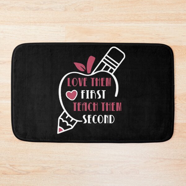 Item preview, love them first, teach them second- teacher valentines designed and sold by EnchantedOwl.