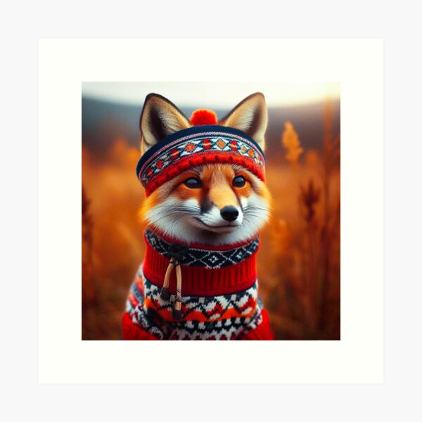 Aperçu de l'œuvre renard mignon créée et vendue par Dogandesighn.