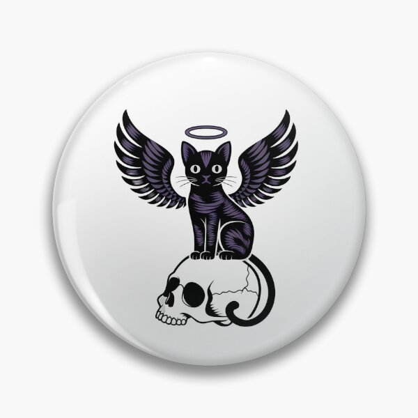 Item preview, Mystical Black Cat on Skull – Esoteric Vision designed and sold by Vivid Art Zone.