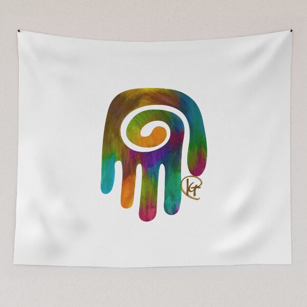 Item preview, Swirl Hamsa Art designed and sold by Kalli Taub Art.