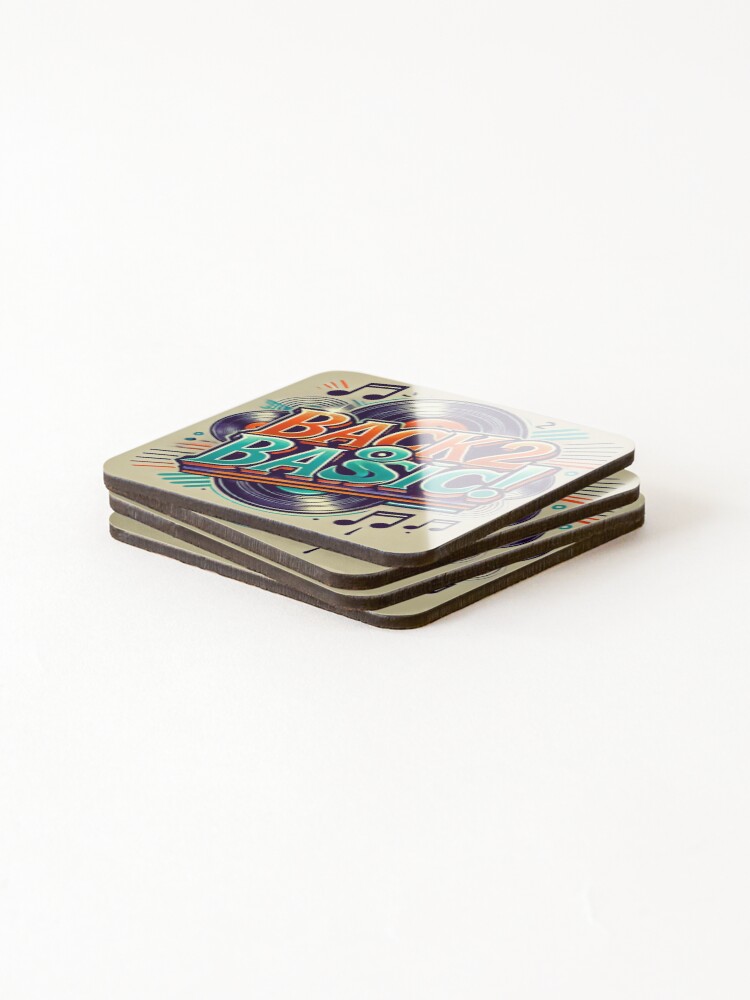 Thumbnail 4 of 5, Coasters (Set of 4), Back 2 Bassic! designed and sold by S-R-TDesign.