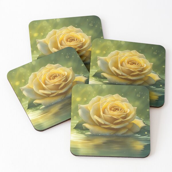Item preview, Yellow Sparkling Rose designed and sold by CalmnessbyChoice.