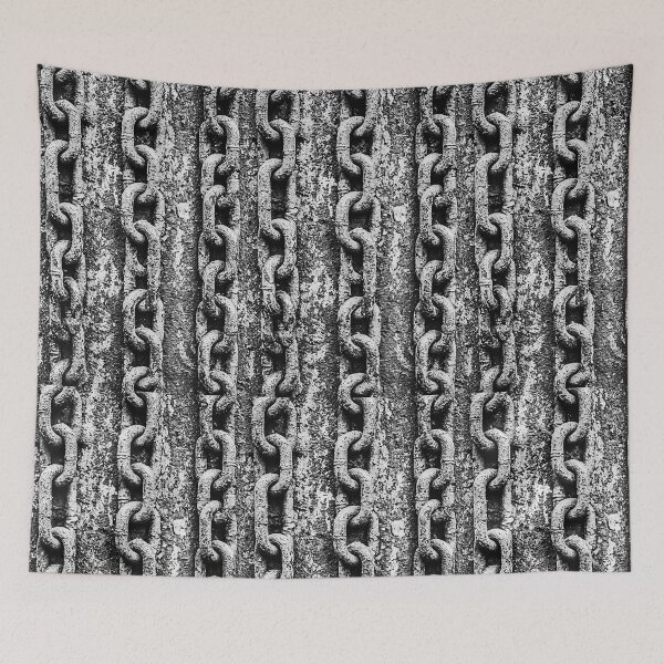 Item preview, Monochrome corroded metal fence and links designed and sold by Piotrek0001.