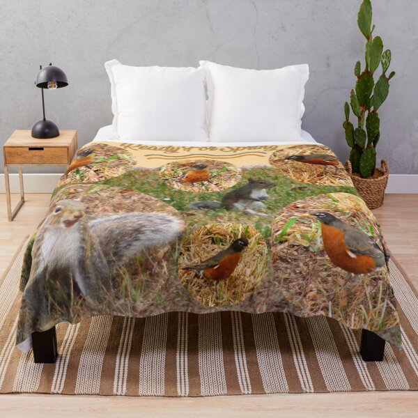 Item preview, Ready For Spring, Robins and Squirrels Photo Collage designed and sold by kristalcurt.