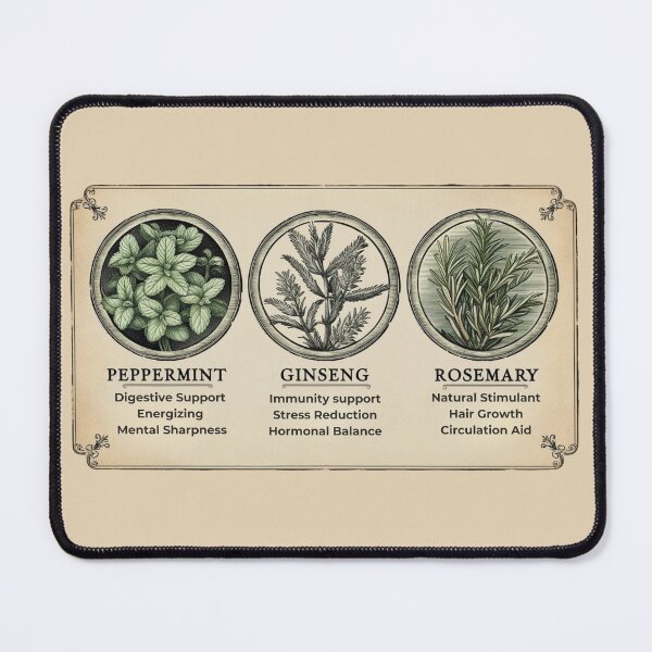 Item preview, Peppermint, Ginseng, and Rosemary designed and sold by DesignDrips.