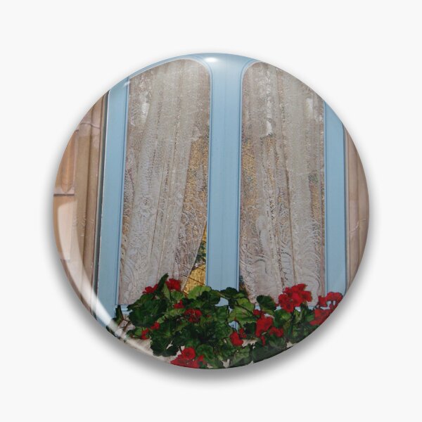 Item preview, Blue Window And Red Flowers designed and sold by Cynthia48.