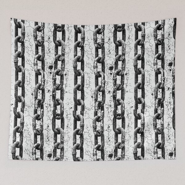 Item preview, Textured steel mesh and rusted heavy chains designed and sold by Piotrek0001.
