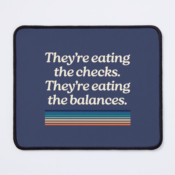 Item preview, Eating the Checks and Balances designed and sold by Caring Hearts.