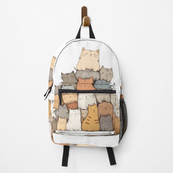 Item preview, Cute Cat Pyramid – Funny Kawaii Cats Illustration designed and sold by inksavvystudio.