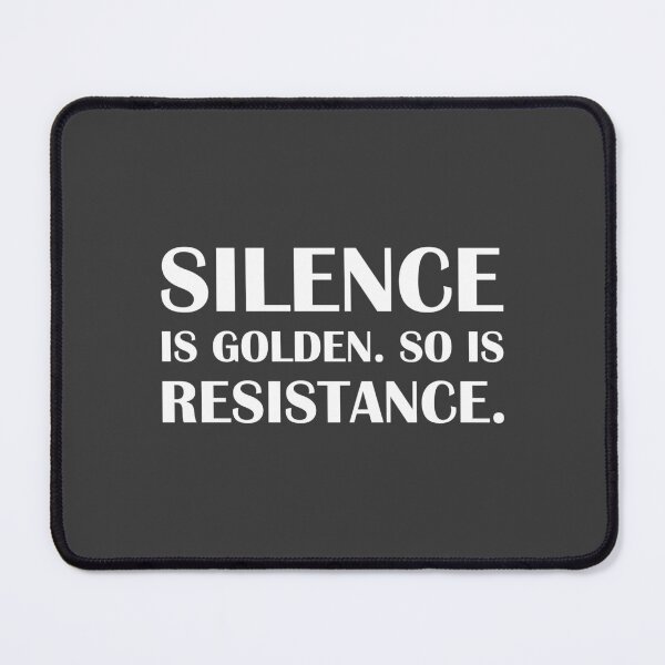 Item preview, Scilence is Golden. So is Resistance. / Introvert Joke Funny T-Shirt Label designed and sold by introvertvibes.