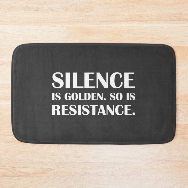 Item preview, Scilence is Golden. So is Resistance. / Introvert Joke Funny T-Shirt Label designed and sold by introvertvibes.